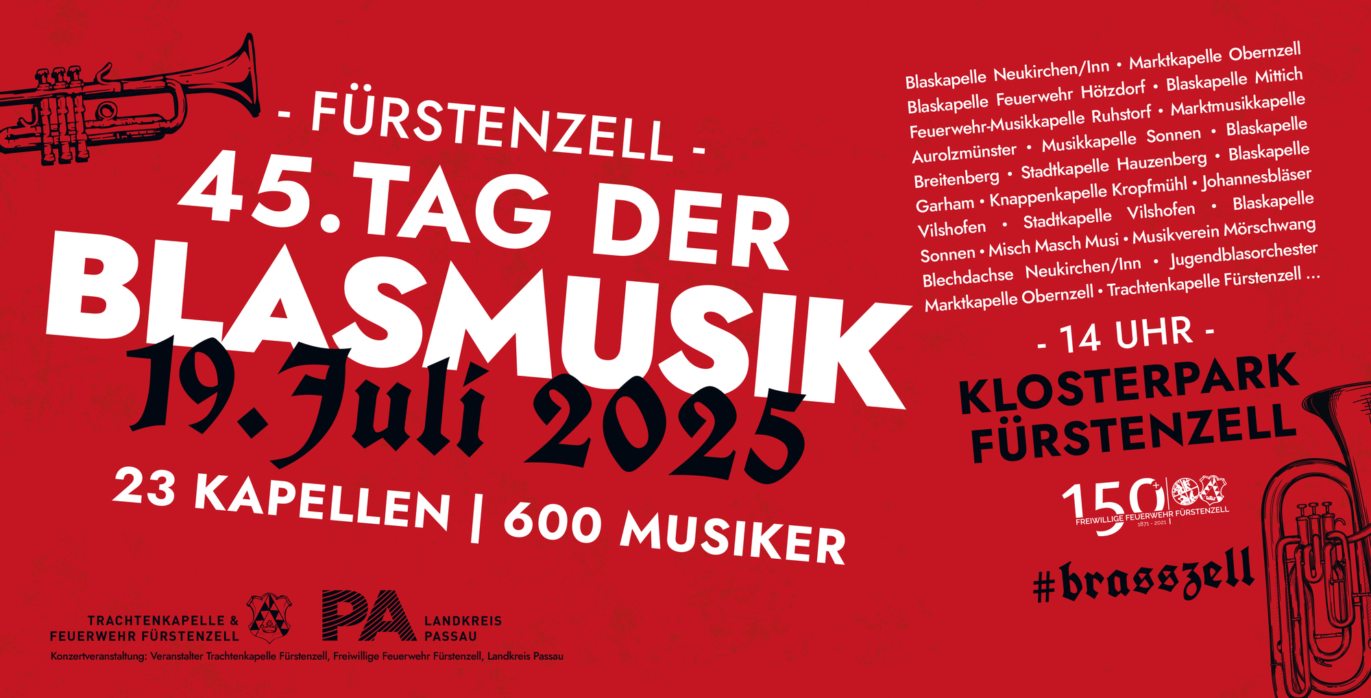 Bauzaunbanner Tag der Blasmusik